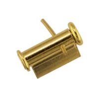 18ct Yellow Gold Tube Brooch Catch 6.5mm Side Opening