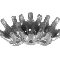 18ct White Gold 3 Stone Head 1x5mm, 2x3.5mm