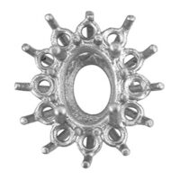 18ct White Gold Cast Setting