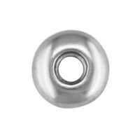 18ct White Gold Doughnut Setting    With Pendant 9mm Diameter To Take   3.6mm To 4.5mm Stone, 100% Recycled Gold
