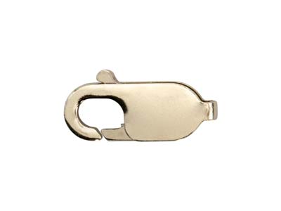 18ct White Gold Lobster Trigger Clasp Oval , 13.6mm, Not Rhodium Plated