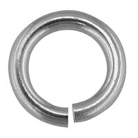 18ct White Gold Open Jump Ring     Heavy 3mm