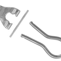18ct White Gold Omega Ear Clip      Unassembled Heavy With Curved Base, 100% Recycled Gold