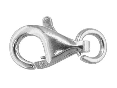 18ct White Gold 9mm Baroque And Jump Ring Trigger A17033
