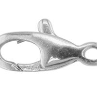 18ct White Gold 12mm Slim Carabiner A7011/2