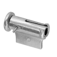 18ct White Gold Tube Brooch Catch  6mm Side Opening