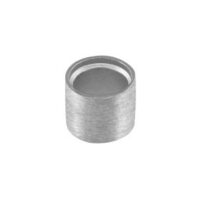 18ct White Gold Tube Setting 4.6mm Semi Finished Cast Collet, 100%    Recycled Gold