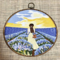 New Handmade Hand Craft Vintage Embroidered Picture (CHECK stock and wait time)
