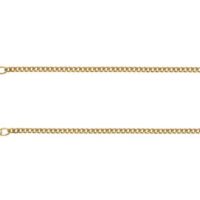 Gold Filled 2.0mm Curb Chain       16"/40cm