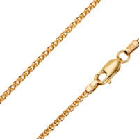 9ct Yellow Gold 1.5mm Spiga Chain  16"/40cm Hallmarked