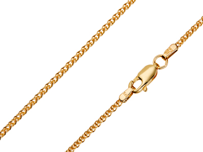 9ct Yellow Gold 1.5mm Spiga Chain 18"/45cm Hallmarked