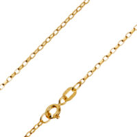9ct Yellow Gold 1.7mm Belcher Chain 18"/45cm Hallmarked
