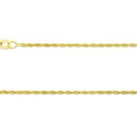 9ct Yellow Gold 1.2mm Rope Chain   20"/50cm Hallmarked