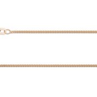 9ct Red Gold 1.3mm Curb Chain      18"/45cm Hallmarked