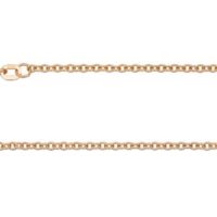 9ct Red Gold 2mm Trace Chain       20"/50cm Hallmarked