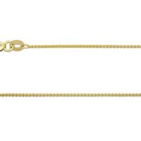 18ct Yellow Gold 1.0mm Spiga Chain 18"/45cm Hallmarked