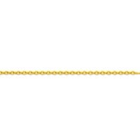 18ct Yellow Gold 1.1mm Round Trace Chain 18"/45cm Hallmarked
