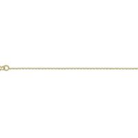 18ct Yellow Gold 0.85mm Diamond Cut Trace Chain 18"/45cm Hallmarked