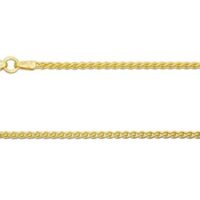 18ct Yellow Gold 1.5mm Spiga Chain 20"/50cm Hallmarked