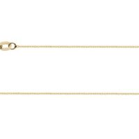 18ct Yellow Gold 0.8mm Diamond Cut Trace Chain 18"/45cm Hallmarked