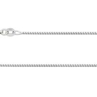 18ct White Gold 1.4mm Franco Chain 16"/40cm Hallmarked