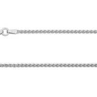 18ct White Gold 1.5mm Spiga Chain  16"/40cm Hallmarked
