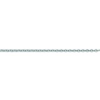 18ct White Gold 1.1mm Round Trace  Chain 18"/45cm Hallmarked