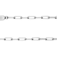 Sterling Silver 3.1mm Wide Square  Wire Trace Chain, 20"/50cm, 100%   Recycled Silver