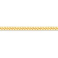 18ct Yellow Gold 1.2mm Diamond Cut Loose Curb Chain