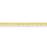 18ct Yellow Gold 1.0mm Diamond Cut Loose Trace Chain