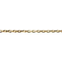 18ct Yellow Gold 1.4mm Diamond Cut Loose Trace Chain