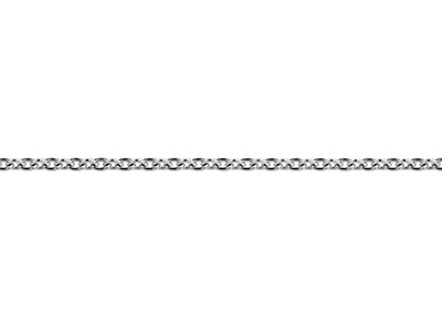 18ct White Gold 1.5mm Round Loose Trace Chain