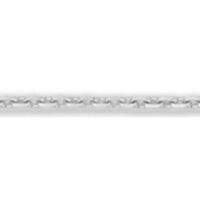 18ct White Gold 1.2mm Diamond Cut  Loose Trace Chain