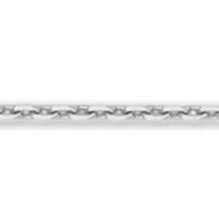 18ct White Gold 1.5mm Diamond Cut  Loose Trace Chain
