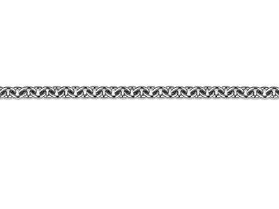 Platinum 1.3mm Round Loose Trace Chain