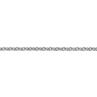 Platinum 1.5mm Round Loose Trace   Chain