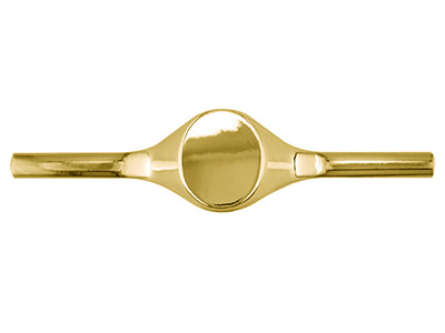 9ct Yellow Gold Court Ring Kt3031 3.00mm Hallmarked Fully Annealed Oval Signet 16mm X 13mm, 100% Recycled Gold