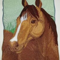 Custom and Unique Spirit of Stallions Portraits [Quarter Horse Portrait] Embroid