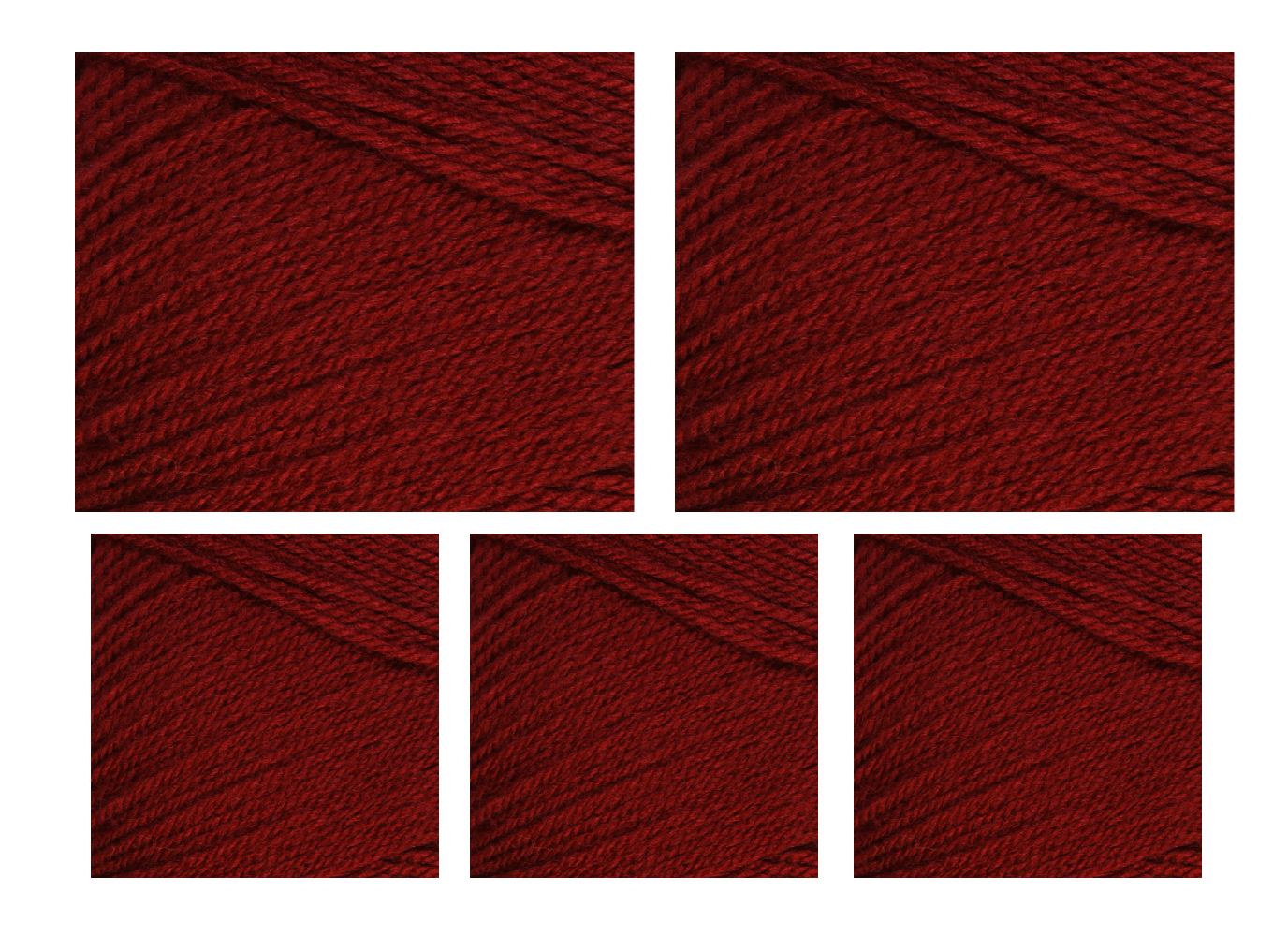 Hayfield Bonus Aran with Wool Value Pack-5x400g Balls 830 Deep Red 2000g