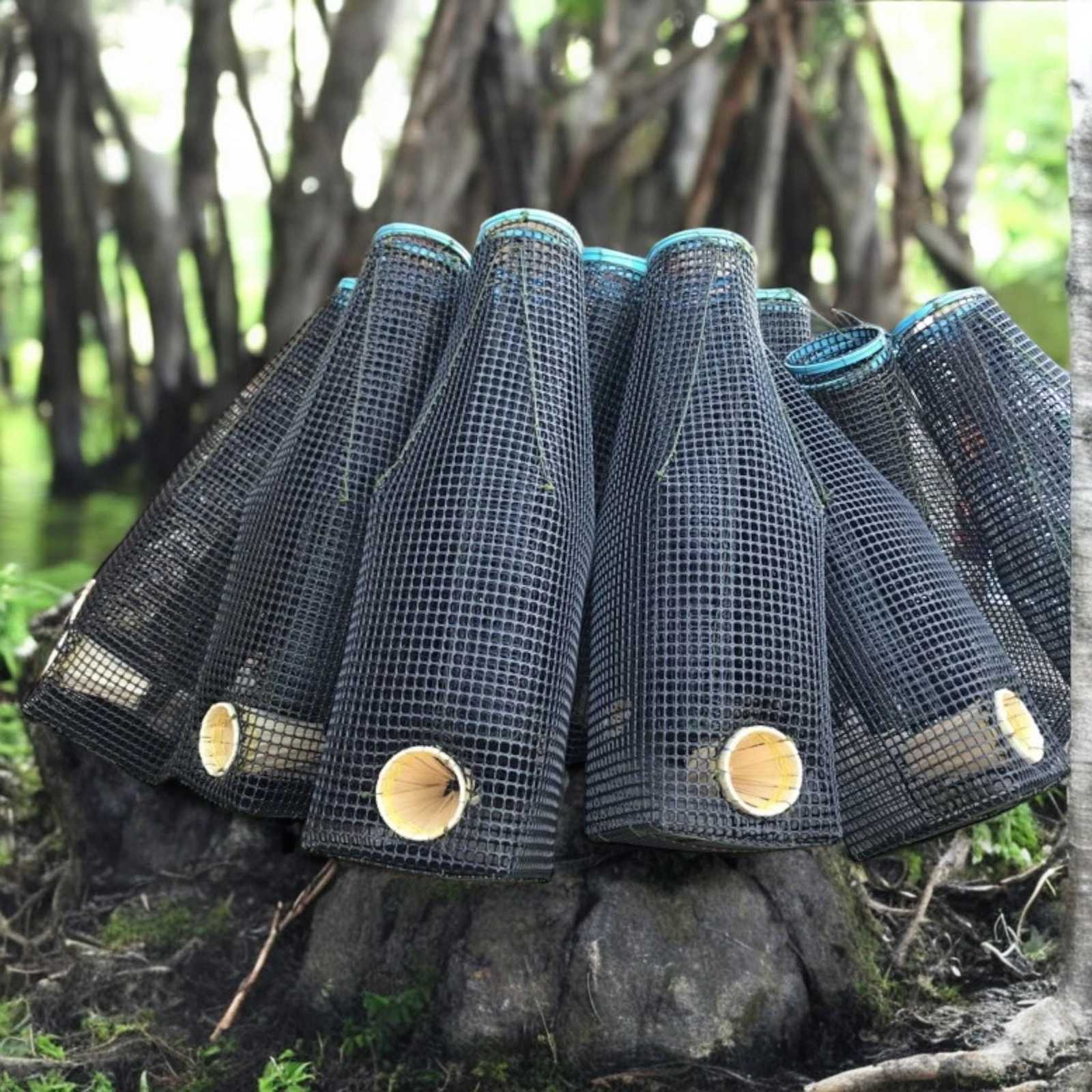 Plastic Fish, Eel Trap - Traditional Thai Craft | Eco-Friendly, Durable, and Ver