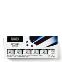 Liquitex Professional Soft Body Acrylic Set 6 x 59ml Muted Collection + White