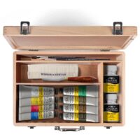 Winsor & Newton Galeria Acrylic Wooden Box Set of 15