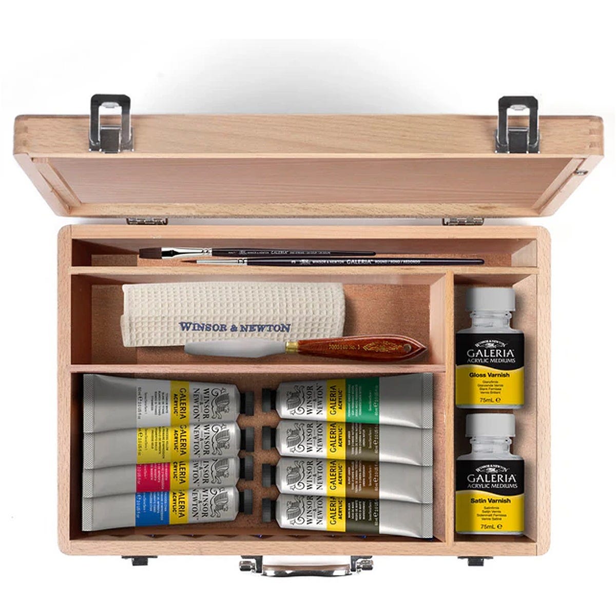 Winsor & Newton Galeria Acrylic Wooden Box Set of 15