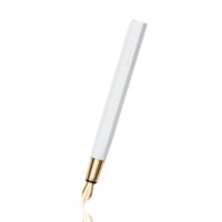 Ystudio Resin Fountain Pen - Fine Nib - White