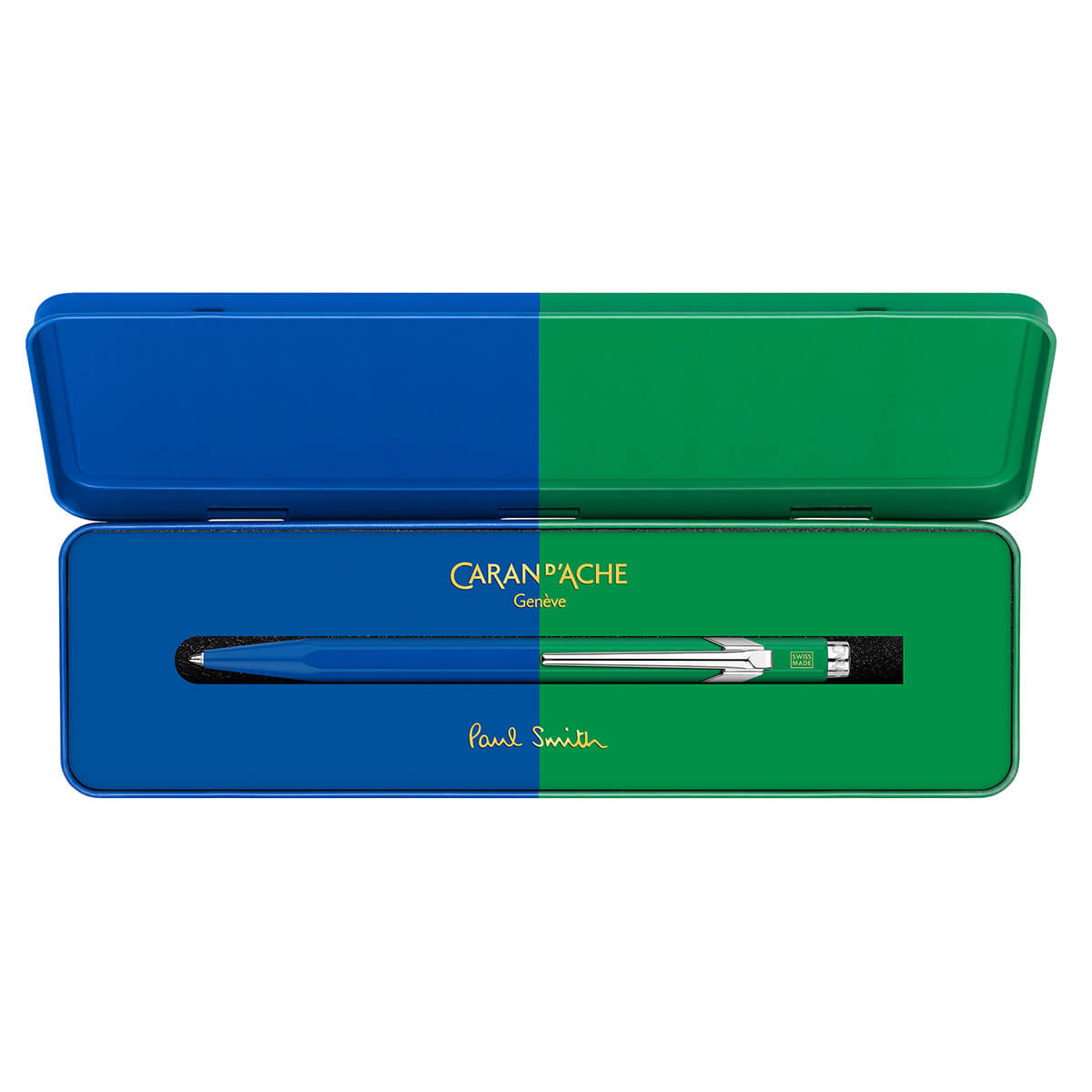 Caran d'Ache Ballpoint Pen 849 Paul Smith Cobalt / Emerald
