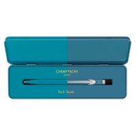 Caran d'Ache Ballpoint Pen 849 Paul Smith Cyan / Steel