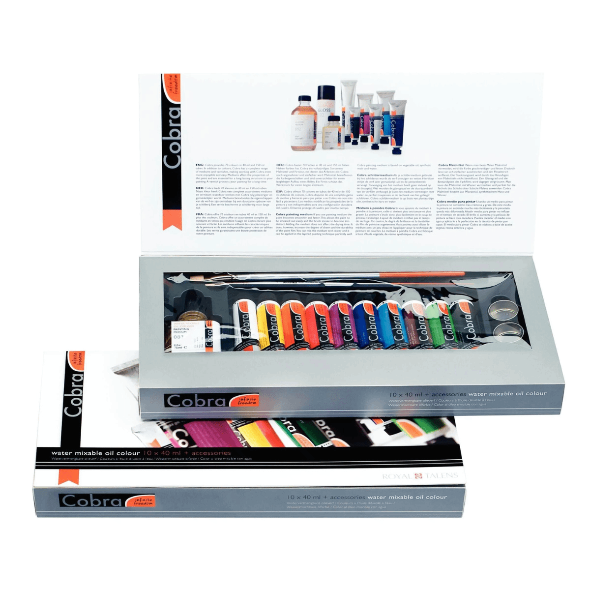 Cobra Water Mixable Oil Paint Gift Set of 10 x 40 ml