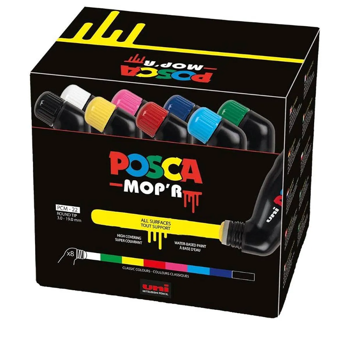 Posca MOP'R PCM-22 Assorted Set of 8