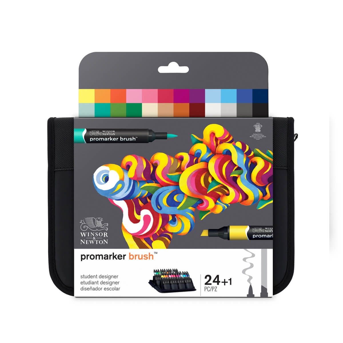 Winsor & Newton Promarker Brush Dual Tip Student Designer Set of 24