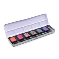 Finetec Premium Watercolours Pearlescent Flip-Flop 6 Pans in Metal Case